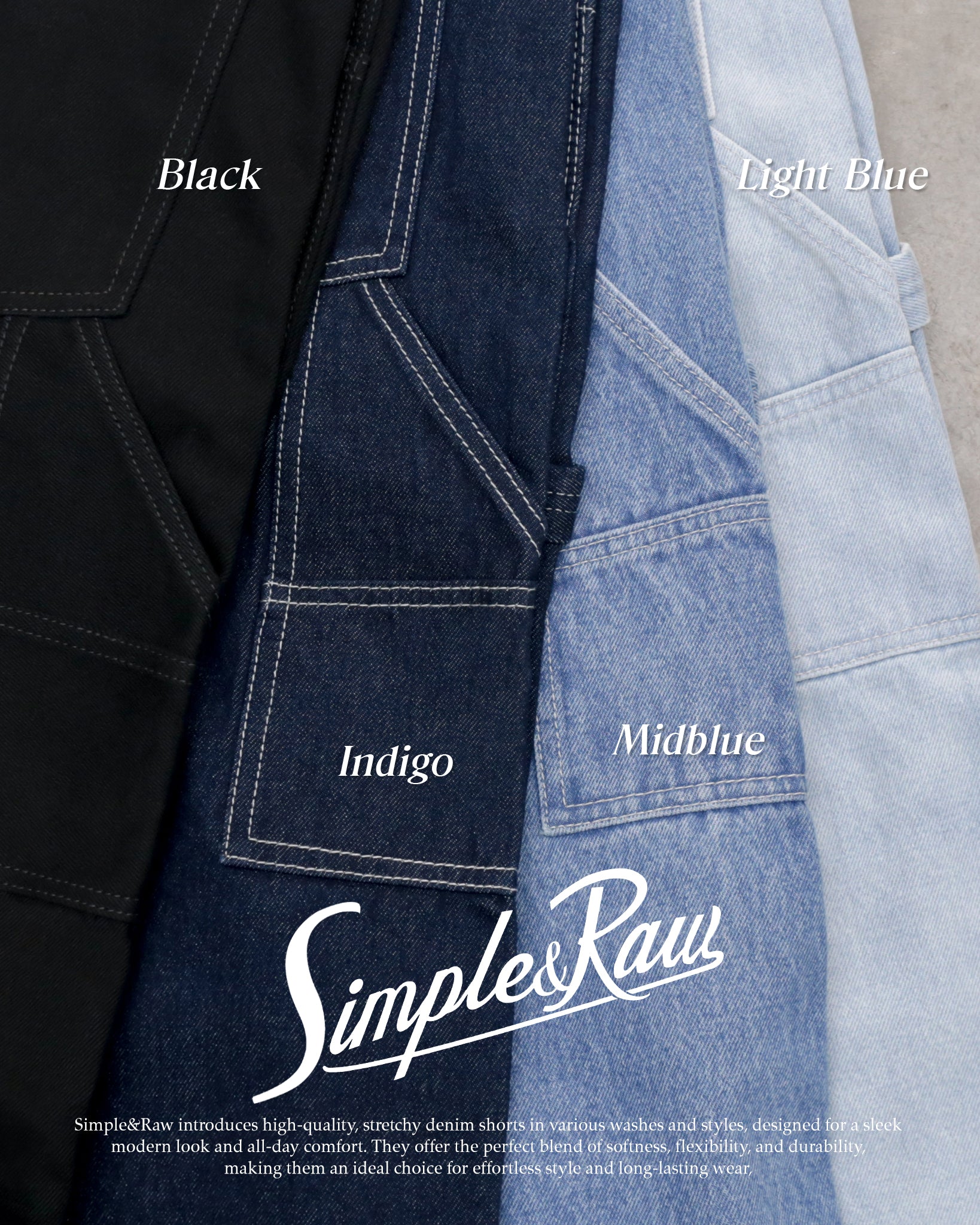 Sk859 Carpenter Denim (Black)