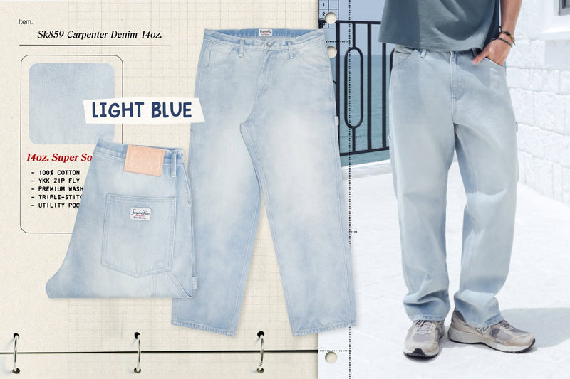 Sk859 Carpenter Denim (LightBlue)