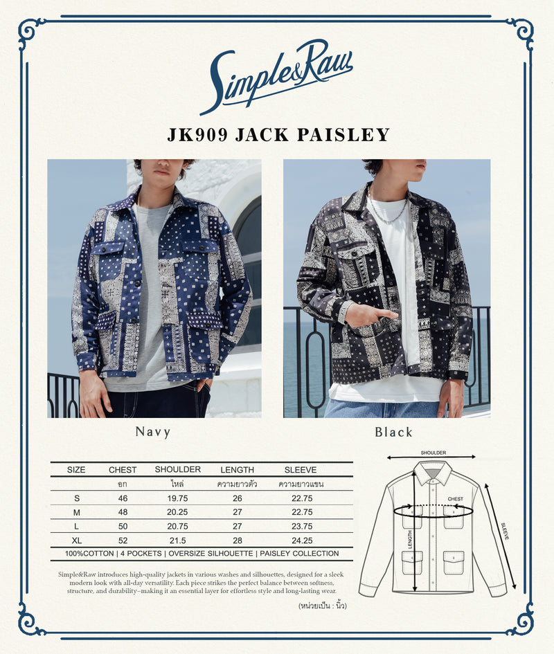 Jk909 Jack Paisley (Black)