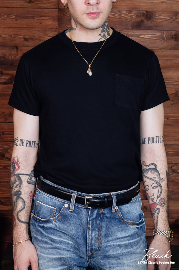 TS759 Classic Pocket Tee (Black)