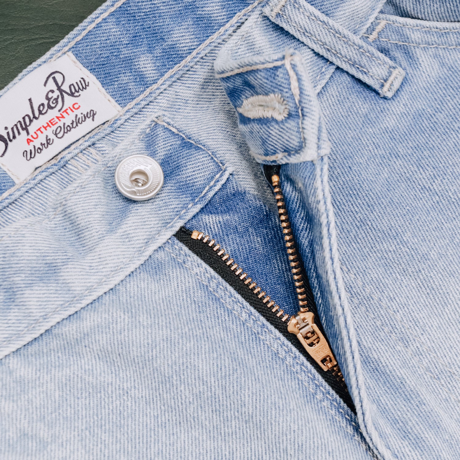 Sk858 Carpenter Denim Shorts (LightBlue)