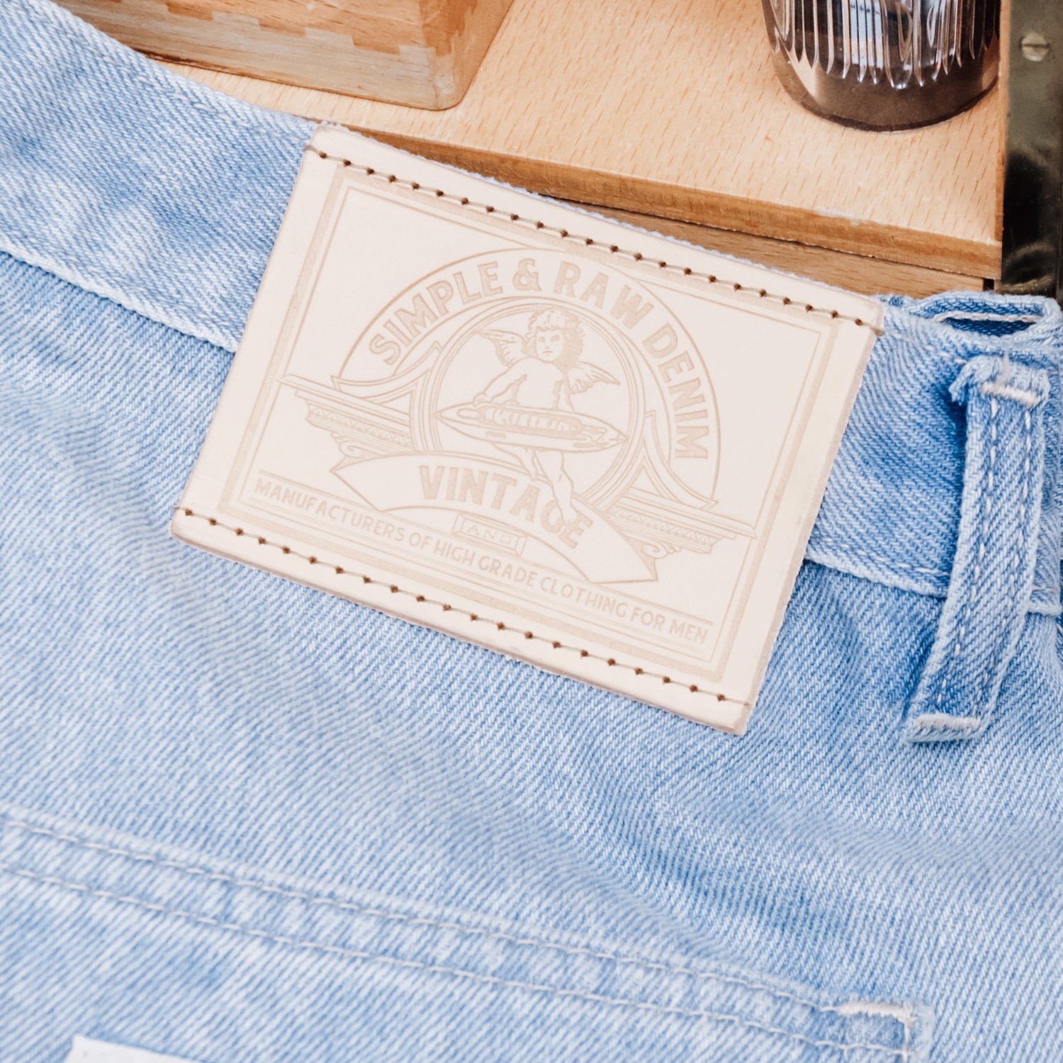 Sk858 Carpenter Denim Shorts (LightBlue)