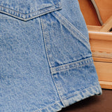 Sk858 Carpenter Denim Shorts (MidBlue)