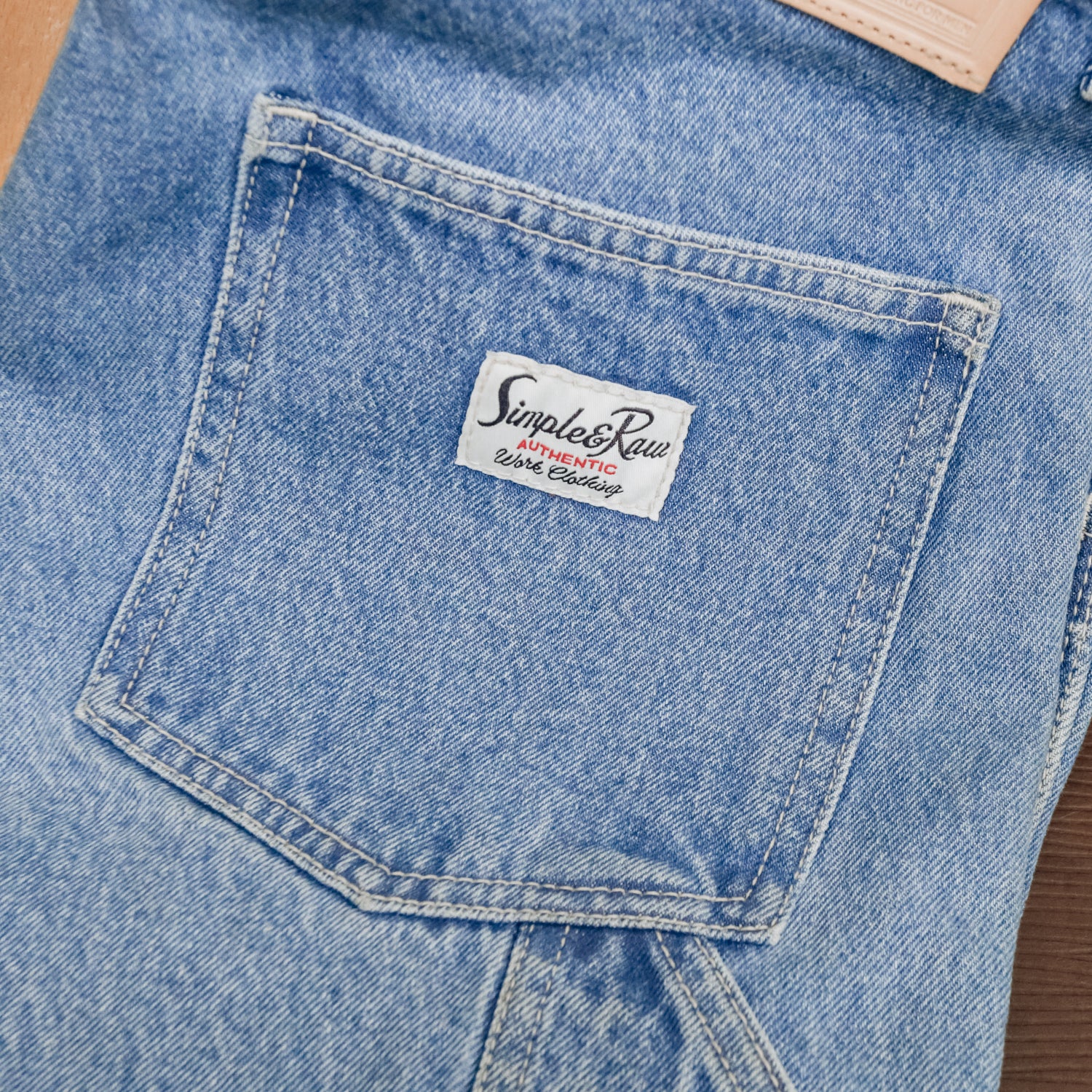 Sk858 Carpenter Denim Shorts (MidBlue)