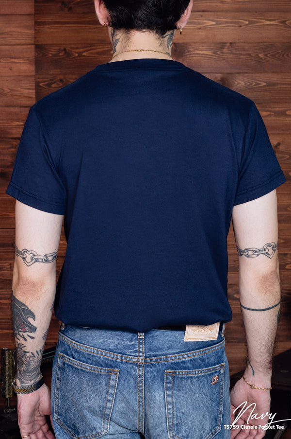 TS759 Classic Pocket Tee (Navy)