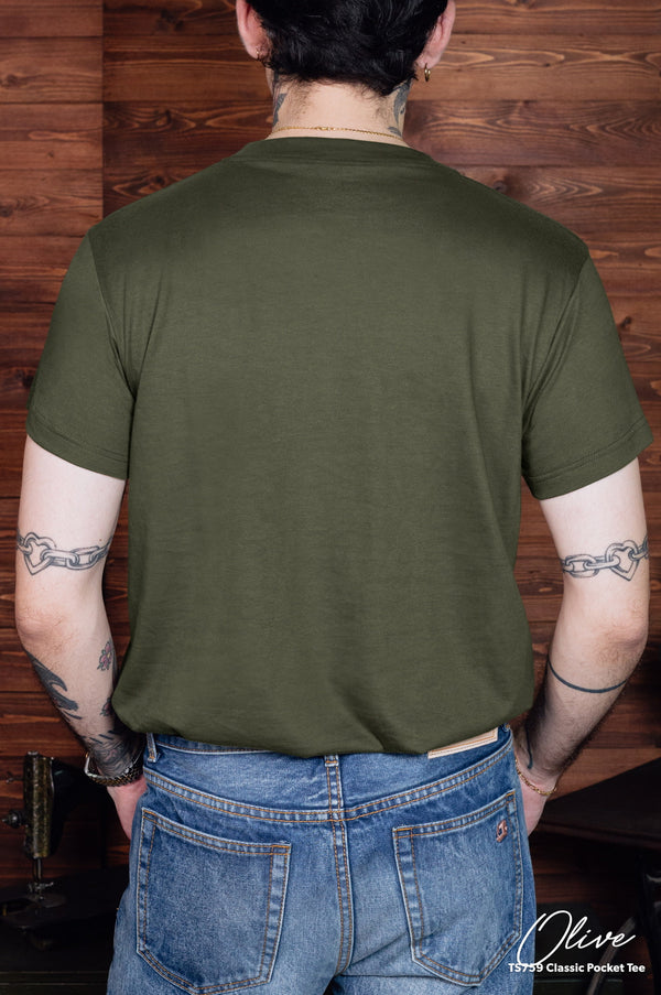 TS759 Classic Pocket Tee (Olive)