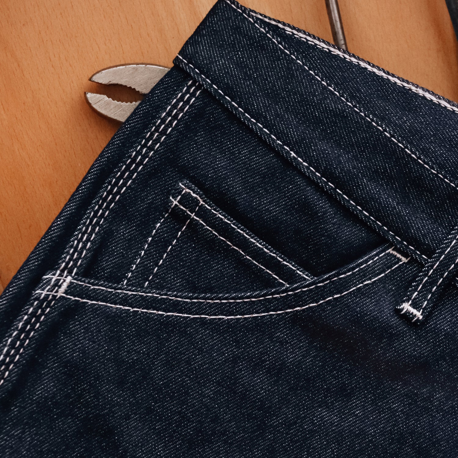 Sk858 Carpenter Denim Shorts (Indigo)