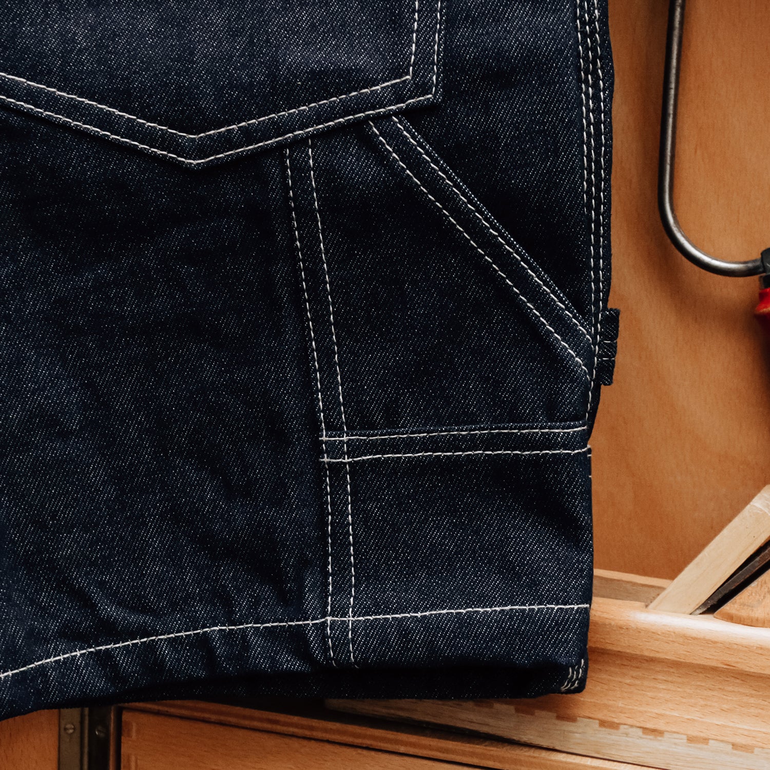 Sk858 Carpenter Denim Shorts (Indigo)