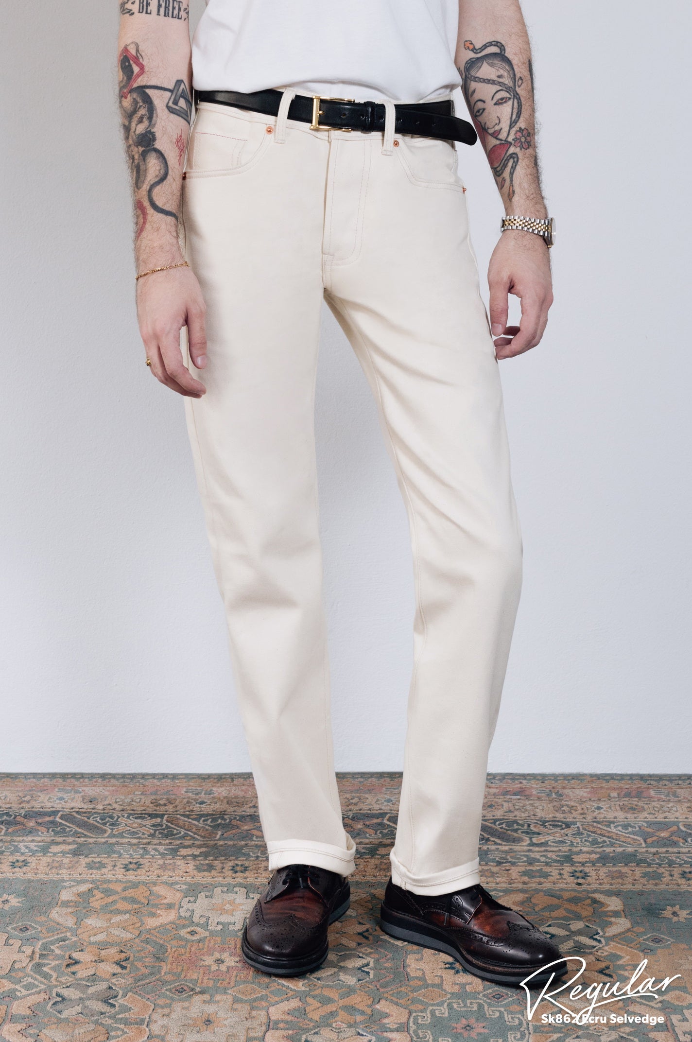 SK862 Ecru Selvedge 14oz.