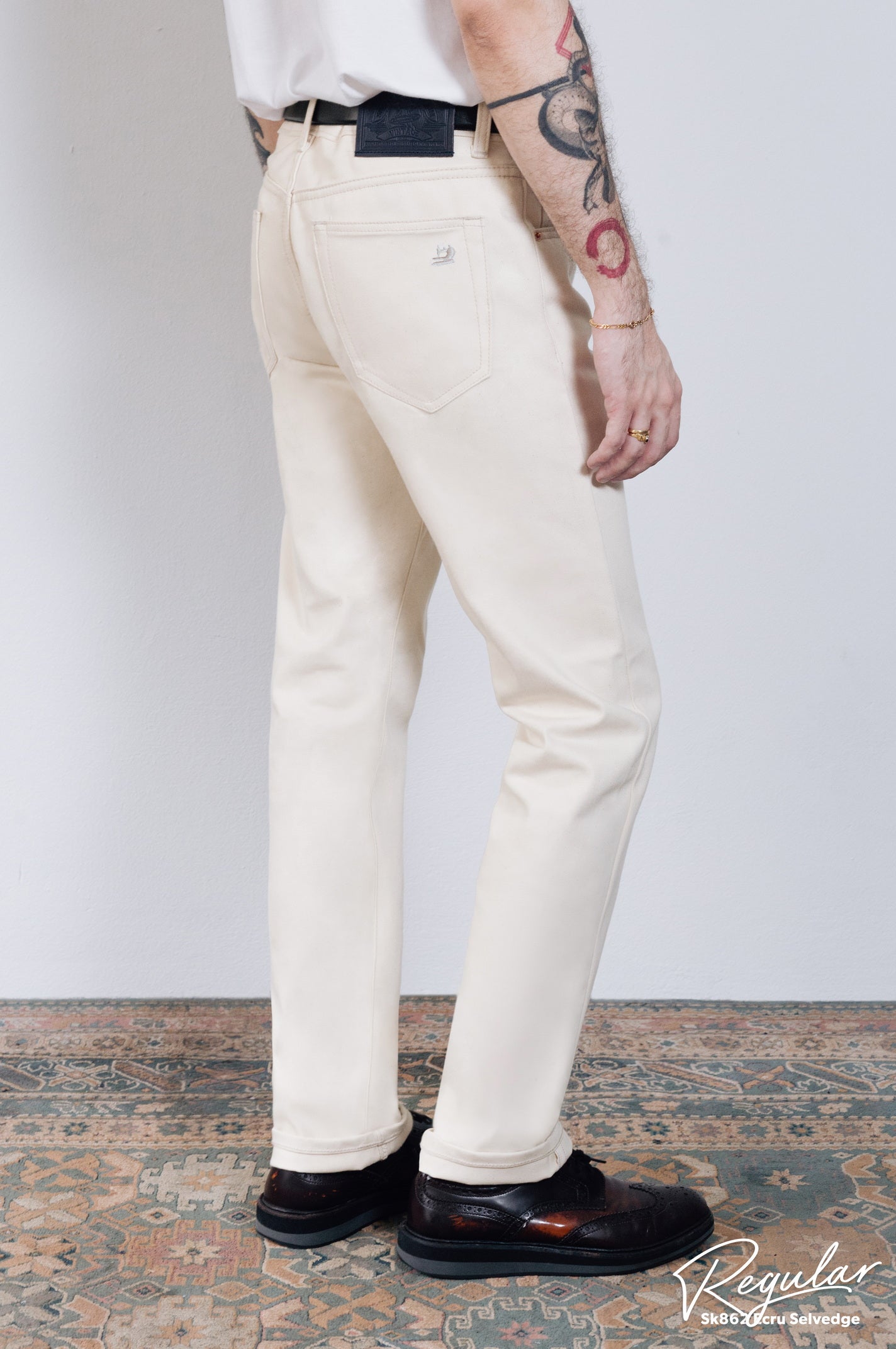 SK862 Ecru Selvedge 14oz.