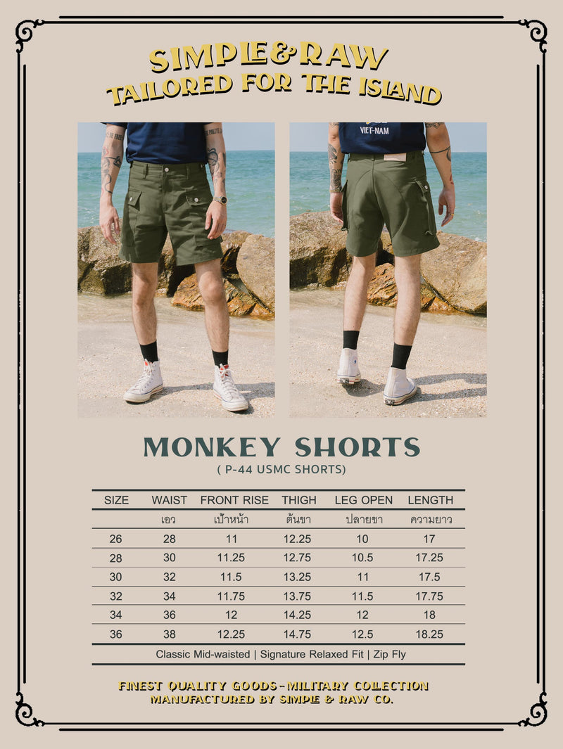 SK854 Monkey Shorts (Navy)