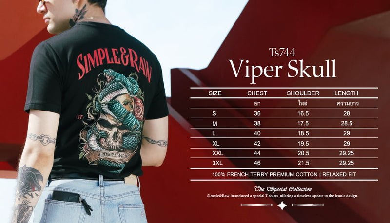 TS744 Viper Skull (White)