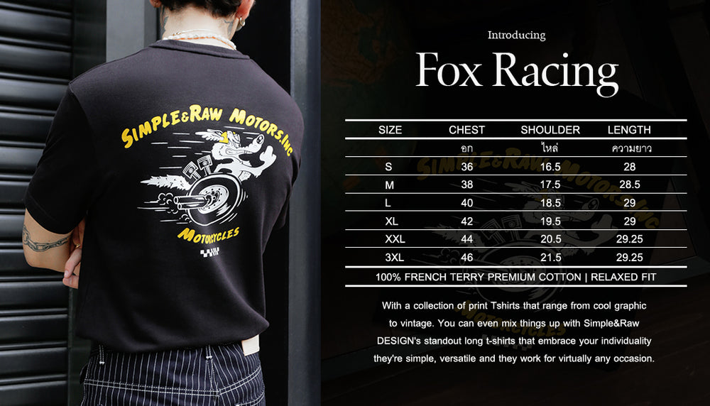 TS747 Fox Racing (Black) – SimpleAndRaw.com