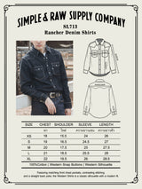 SL713 Rancher Denim Shirts - Indigo