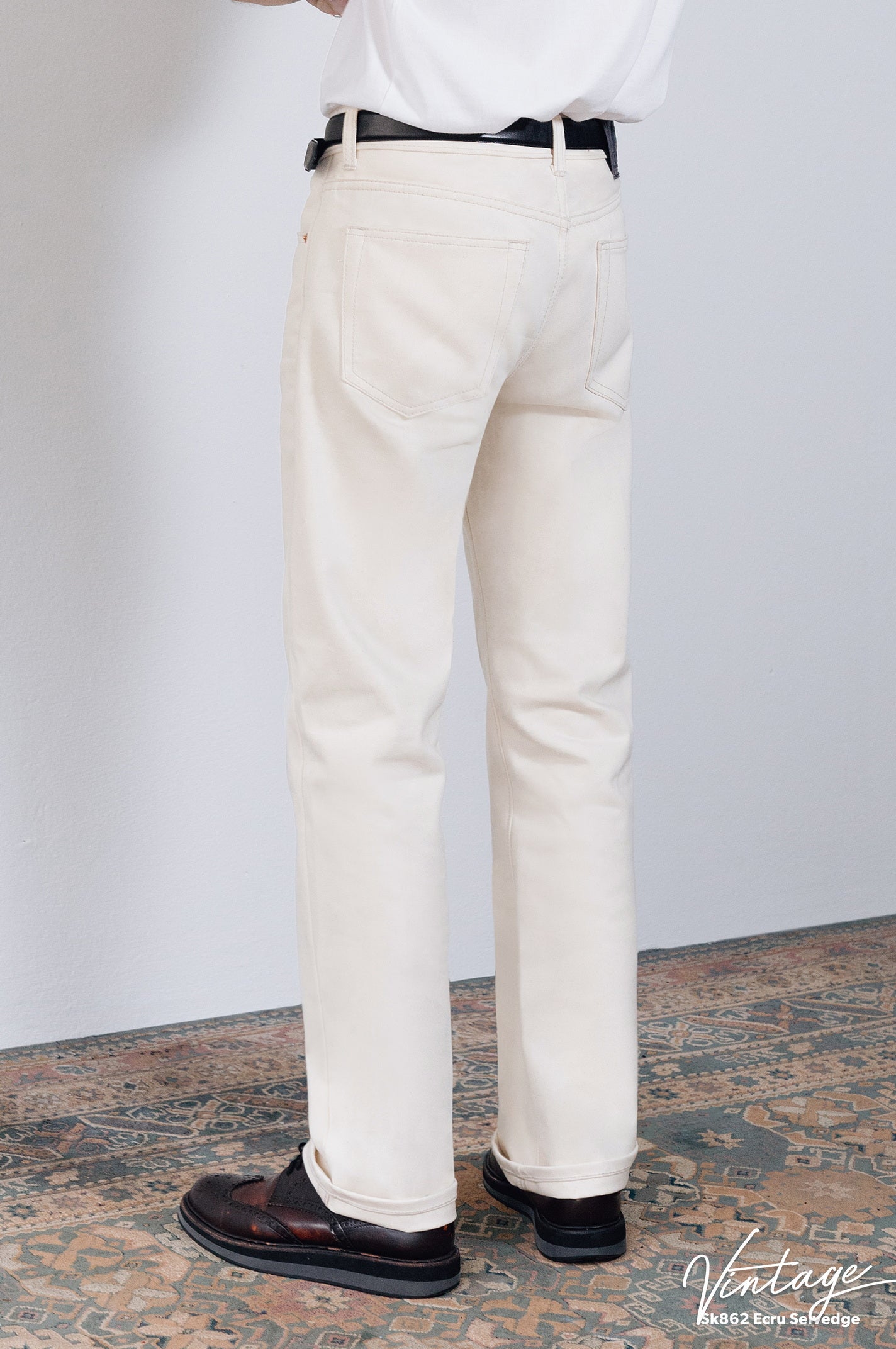 SK862 Ecru Selvedge 14oz.