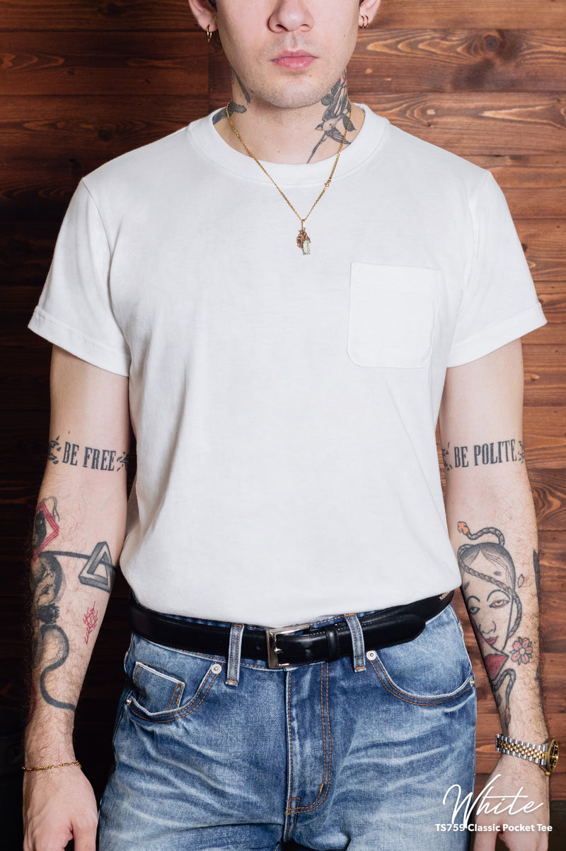 TS759 Classic Pocket Tee (White)